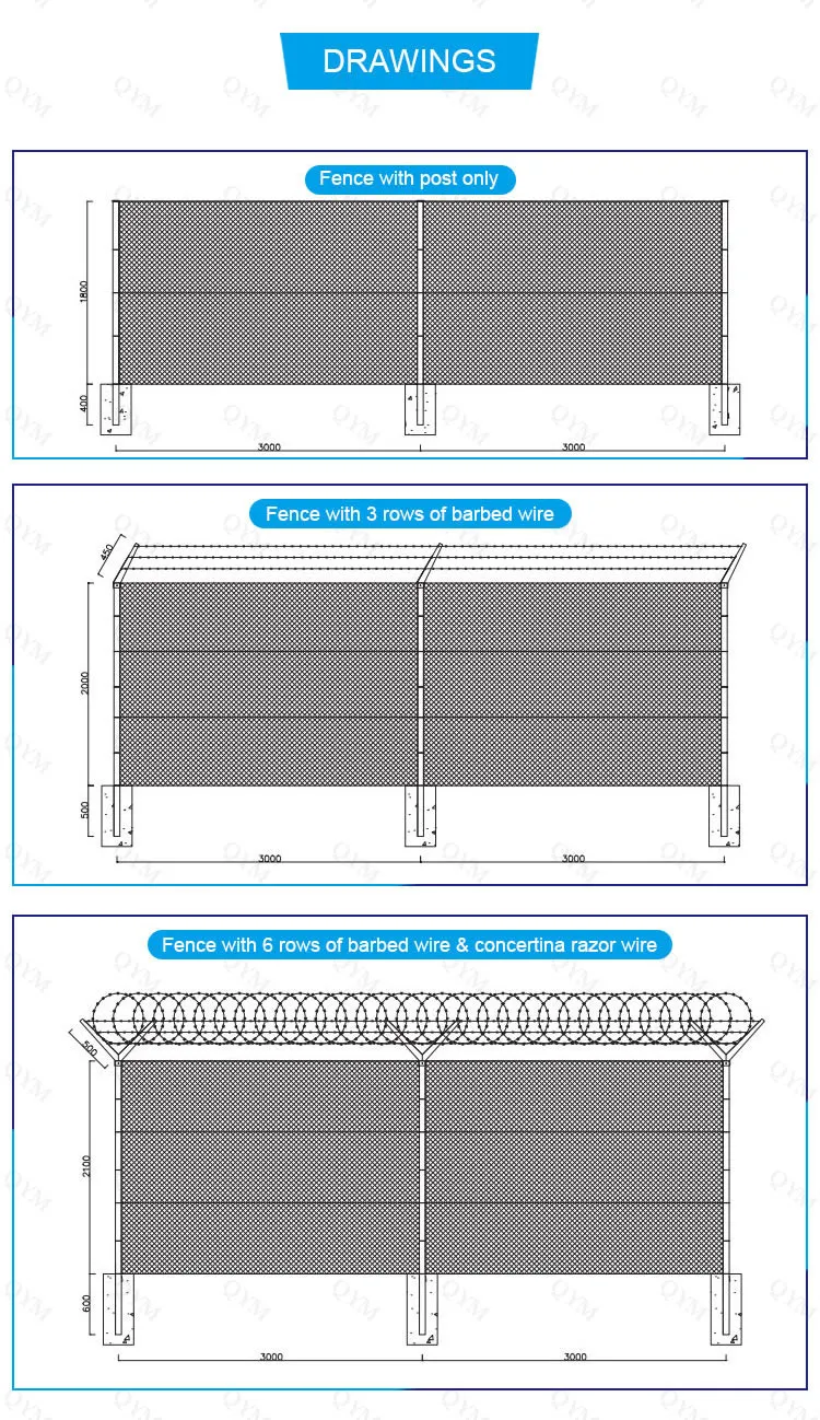 Chain link fence