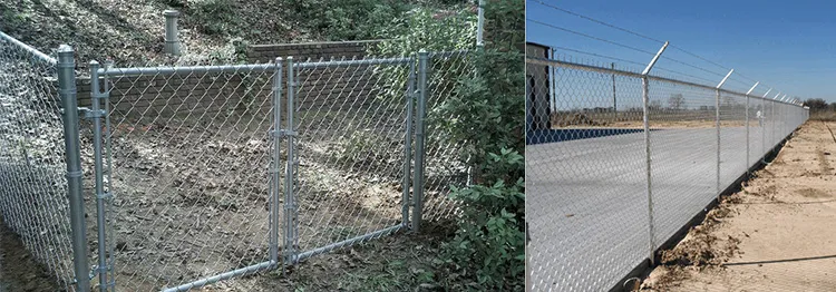 Chain link fence