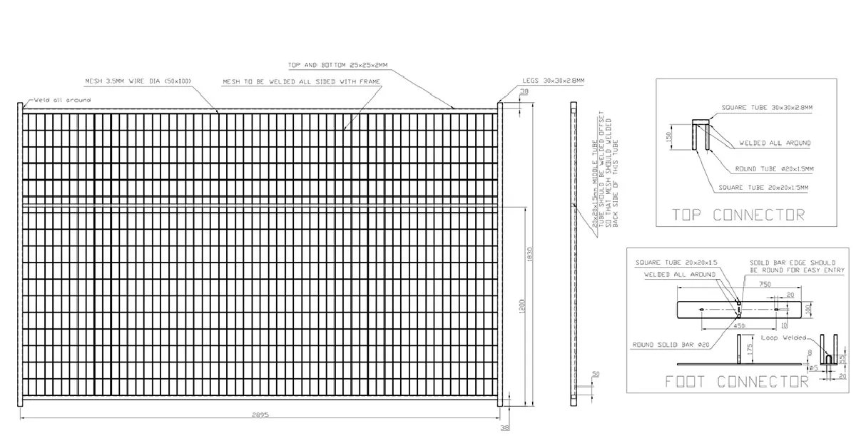 Canada temporary fence for Vancouver, Canada Customer