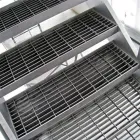 Outdoor galvanized stair treads