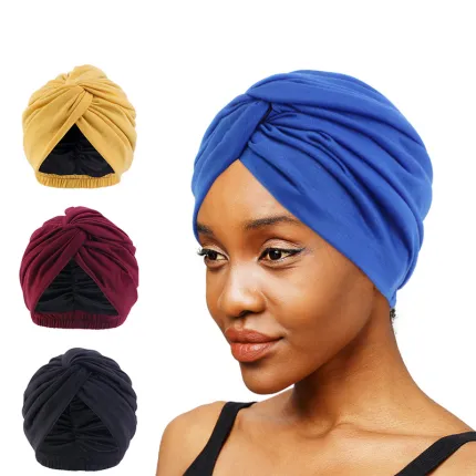 Double Layer Satin Lined Turban JD-1104T