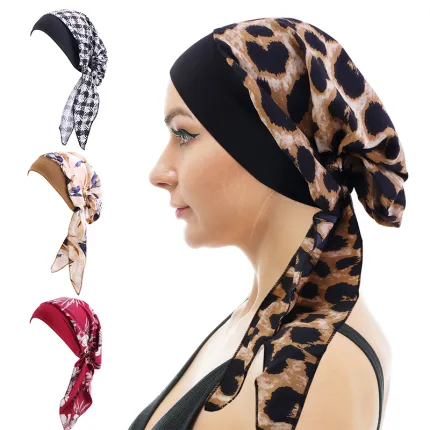 Floral Pre-tie Headscarf Wrap JD-1203T