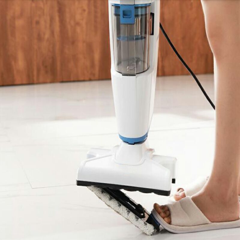 PRETTYCARE Steam Mop and Vacuum Cleaner All-in-1, Wet-Dry Steam and 18Kpa Vacuum Cleaner Combo with HEPA Filtration for Hardwood, Tile, Laminated Floors, vacuum And Steam Your Floors At The Same Time