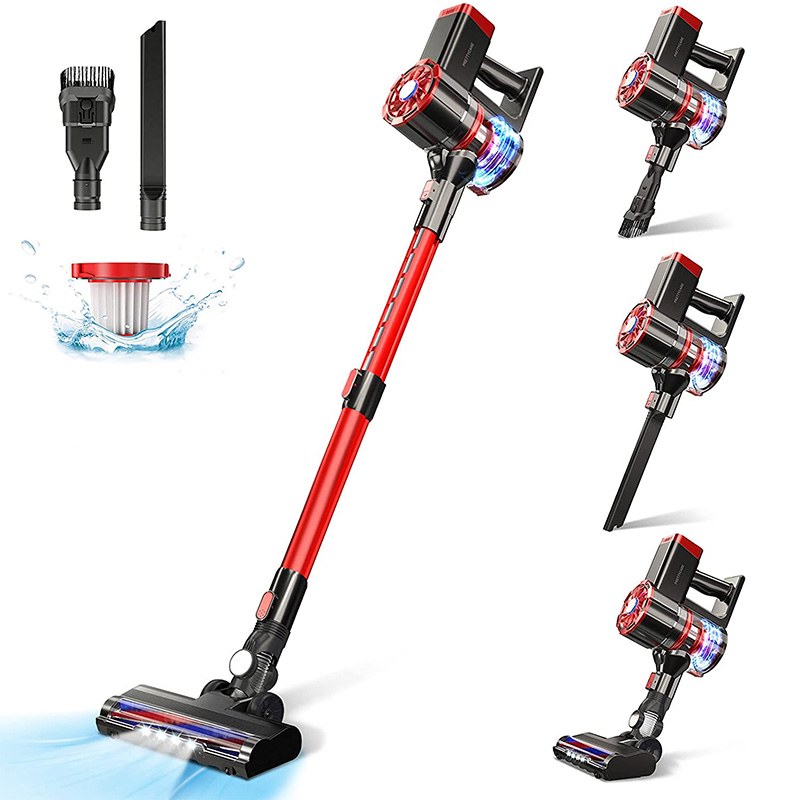 Cordless Vacuum Cleaner, Stick Handheld wireless 180W Portable Lightweight Vacuum Hard Floor Vacuum, 2600mAh Detachable Battery HEPA Filter