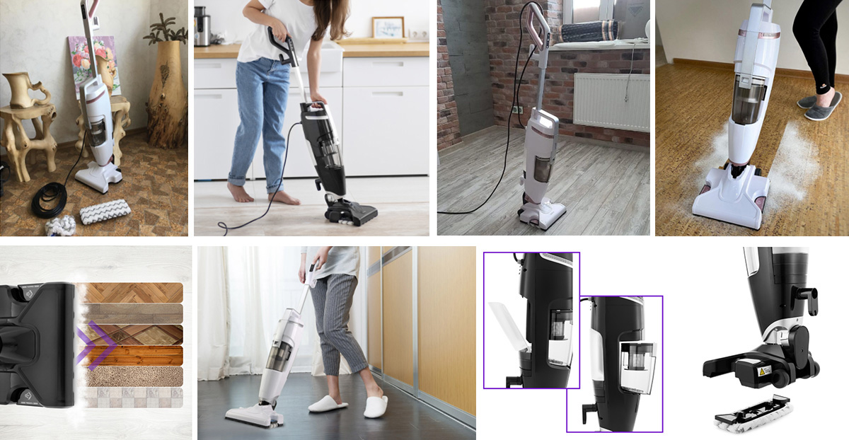 PRETTYCARE: All-in-One Wet Dry Vacuum with STEAM MOP, Hepa Filter, Corded 2024