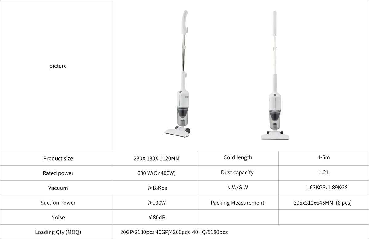 Stick Vacuum Cleaner with 2 in 1