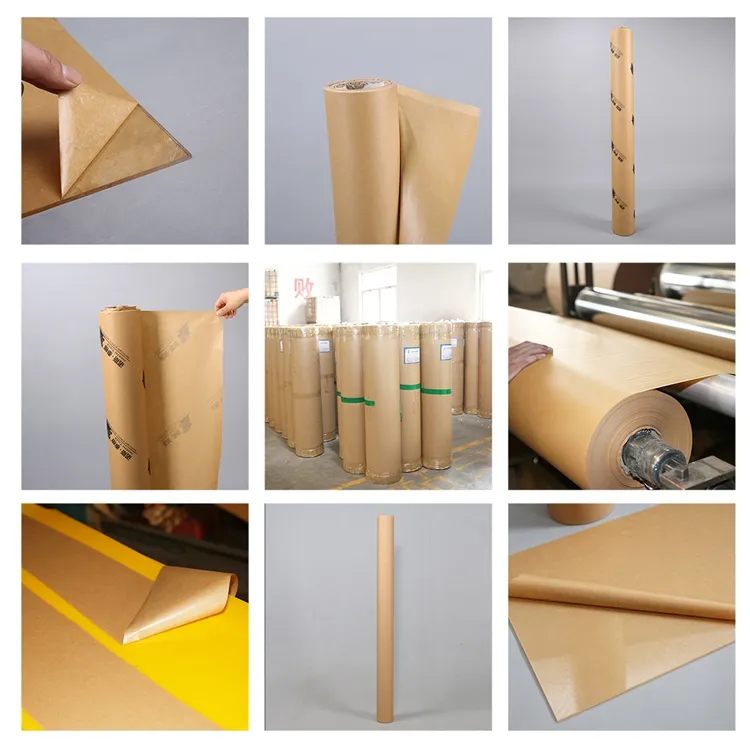 High Quality Kraft Paper Roll Material PE Coating Kraft Paper Roll