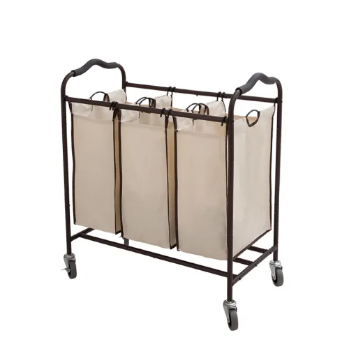 Three-Lattice Laundry Cart