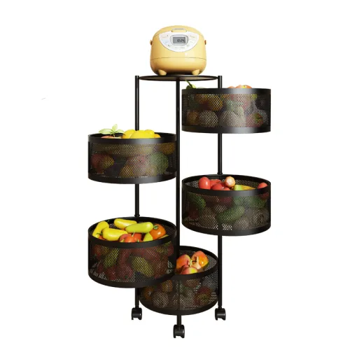 3/4/5 Tier Round Rotating Kitchen Storage Rack