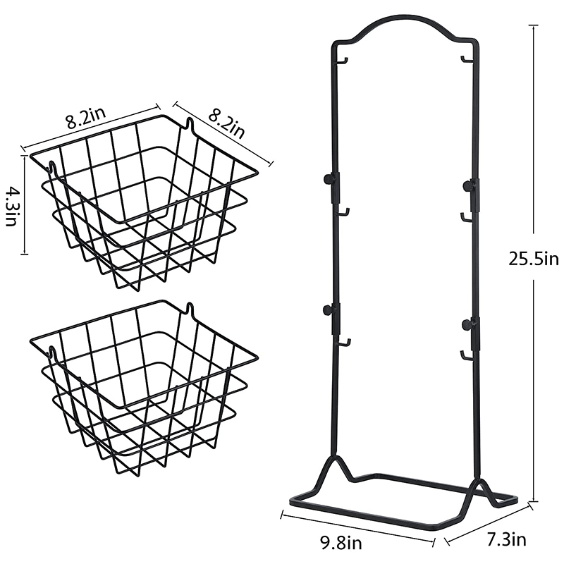 3-Tier Fruit Basket Fruit Bowl for Kitchen Counter or Floor