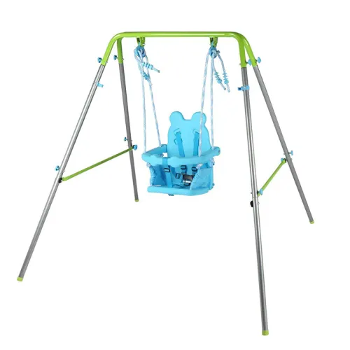 Heavy-Duty Baby Indoor/Outdoor Swing Set with Safety Harness