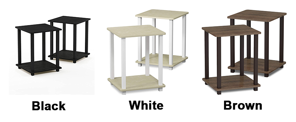 Innovative No Tool Assembly End Table