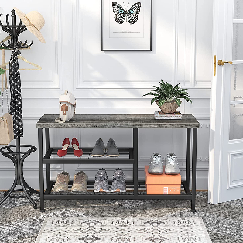 Industrial Shoe Storage Organizer for Hallway