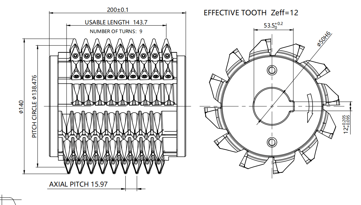 G800 6-axis CNC Gear Hobbing Machine