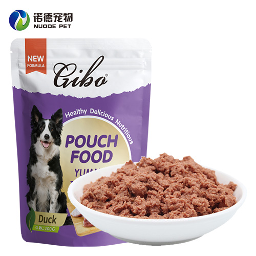 Duck Flavor Dog Pouch Food Nuodepet