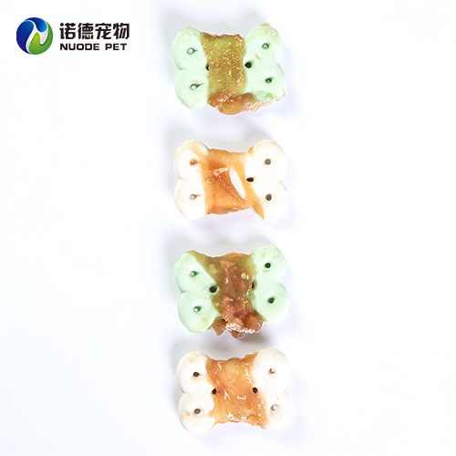 Chicken Wrapped Biscuits Pet Snack Dog treat dog bully stick