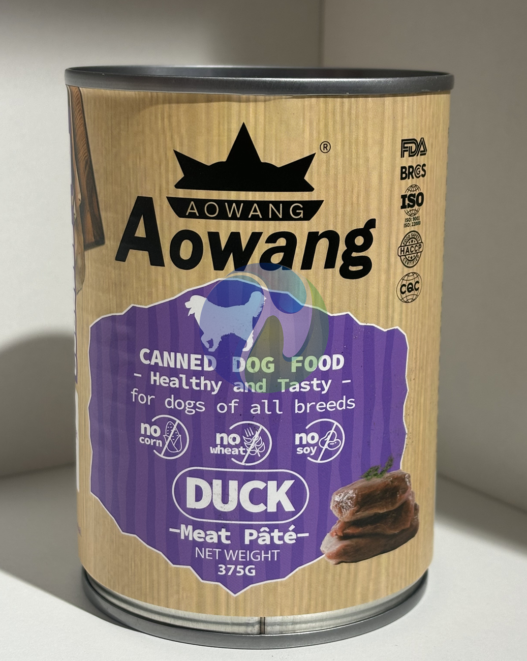 AOWANG Dog Can Meat Pâté Duck 375g