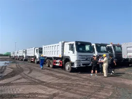 تم تسليم 10 وحدات من شاحنات قلابة 6 × 4 إلى إفريقيا