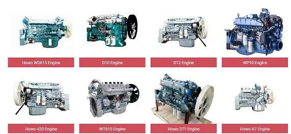 HOWO engine spare parts