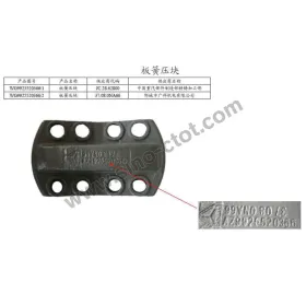 Howo Spare Parts WG9925520366 spring steel plate