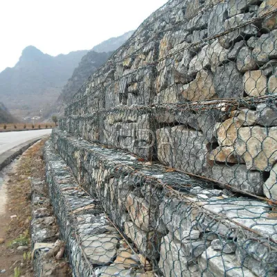 Boîte de gabion enduite de PVC