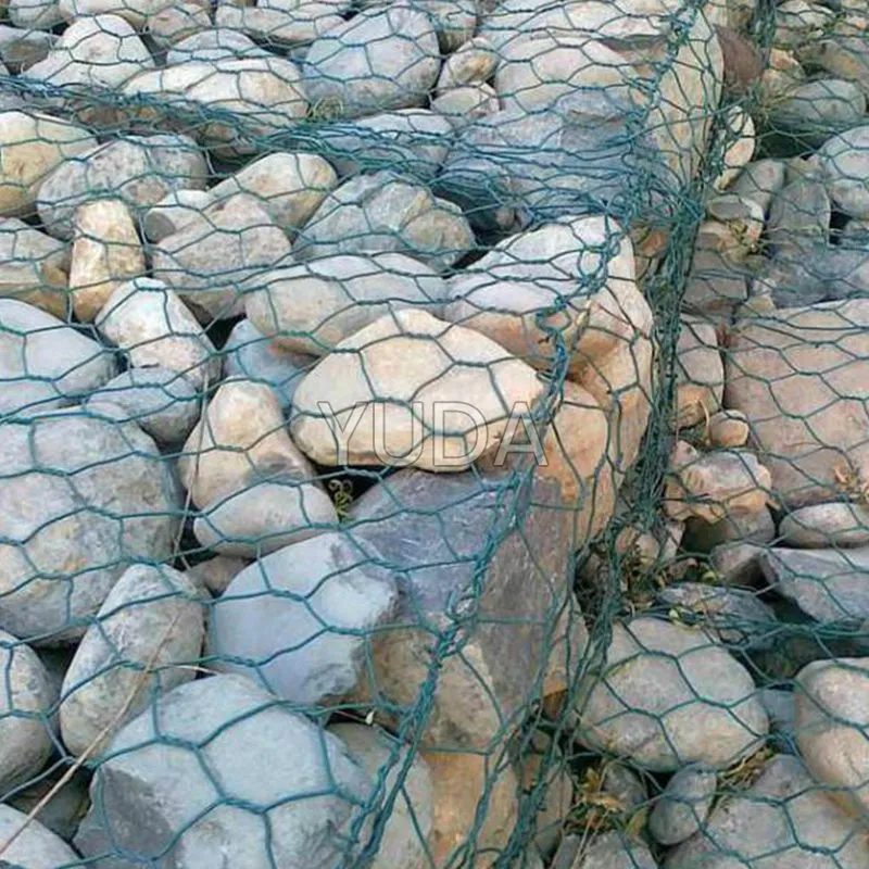 Boîte de gabion enduite de PVC