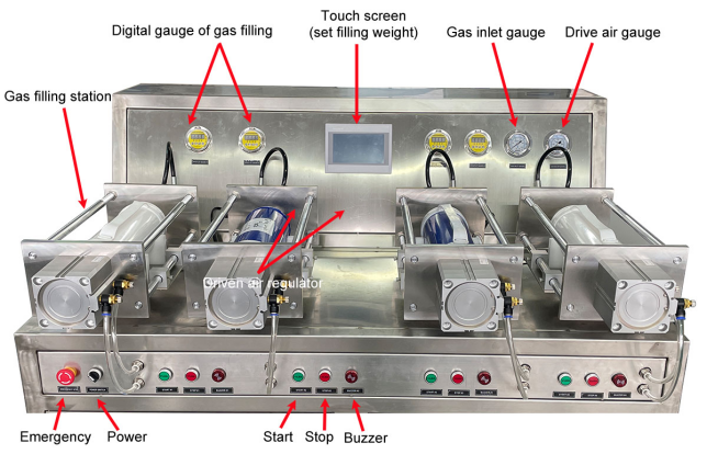 Suncenter CO2 /N2O Gas tanks filling machines