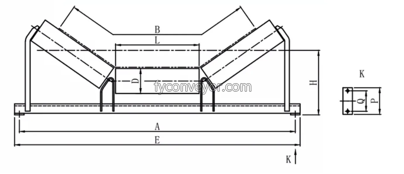 conveyor roller idler Iron Bracket