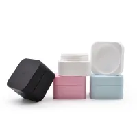 Square plastic PP face cream jar containers