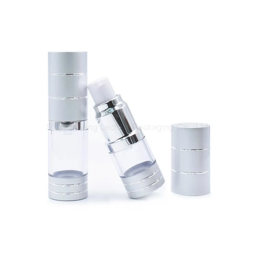 frosted transparent plastic airless spray bottle
