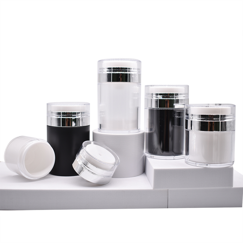Acrylic Airless Jars with Various Pump Heads