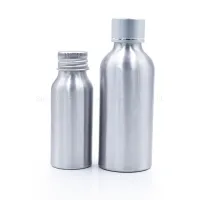 عينات مجانية زجاجة الألومنيوم الشظية زجاجة زيت الألومنيوم الأساسية
