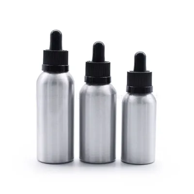Botol Aluminium 30ml 50ml 80ml Sliver Berkualiti Tinggi untuk Dijual