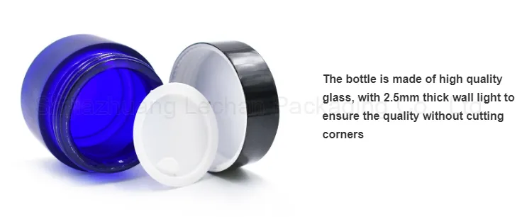 High Quality Glass Cream Jars with Lids