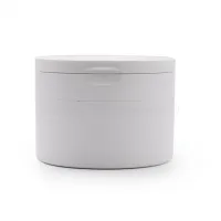 PP White Cream Jar with Spoon