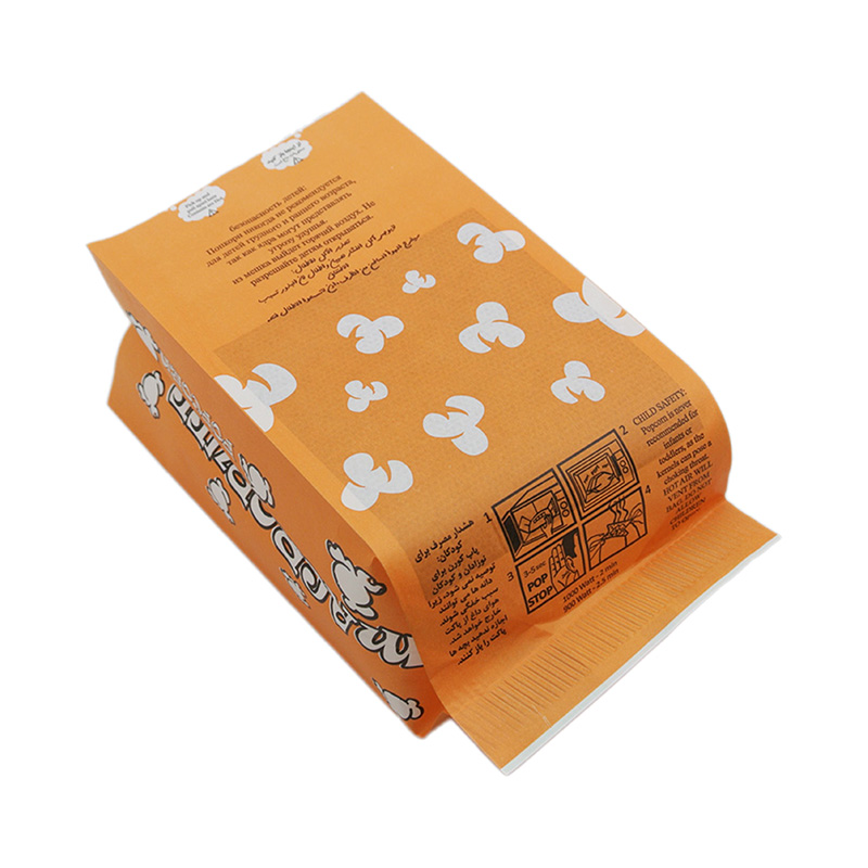 Custom wholesale Kraft Paper Microwave Popcorn Bag