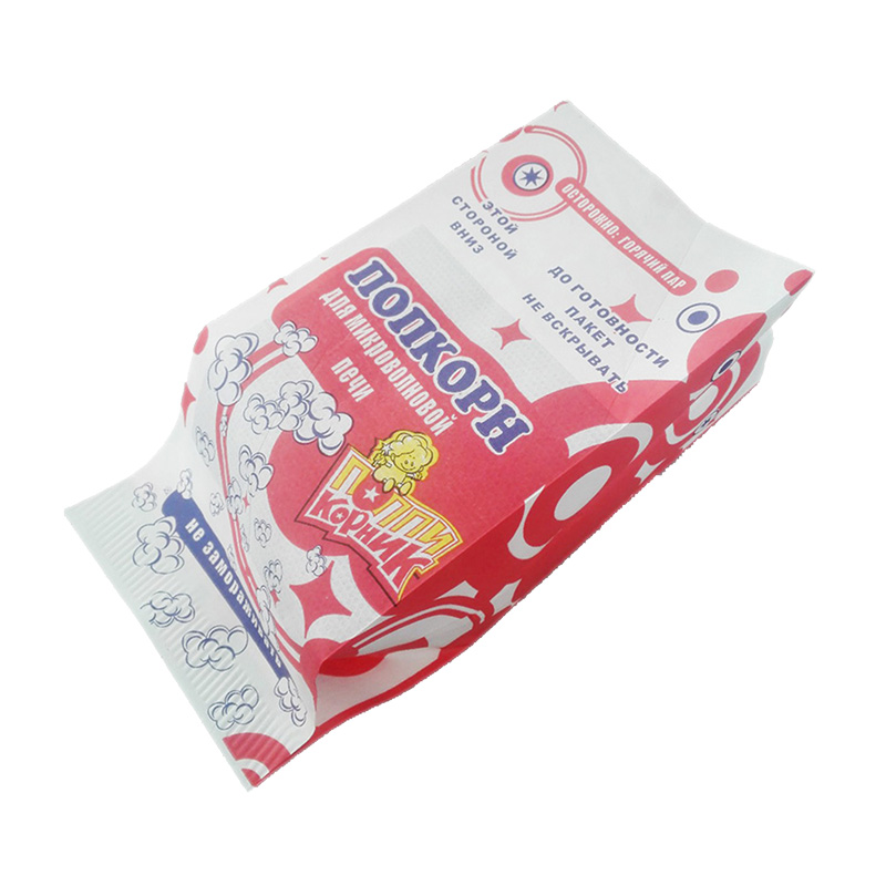 Saco de papel Kraft à prova de graxa de microondas para embalagem de alimentos