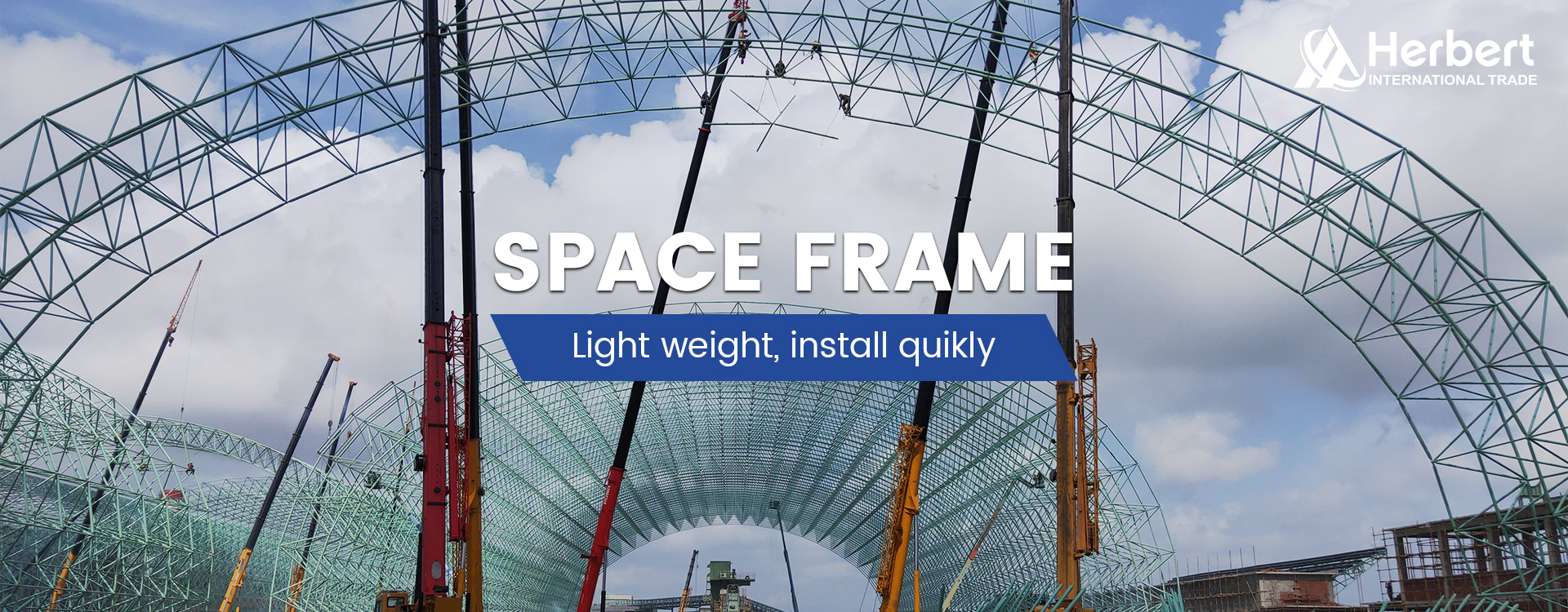 Space frame structures fabrication