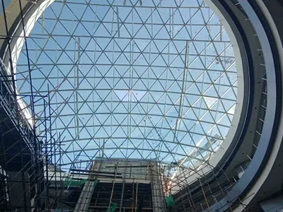 Shopping mall skylight