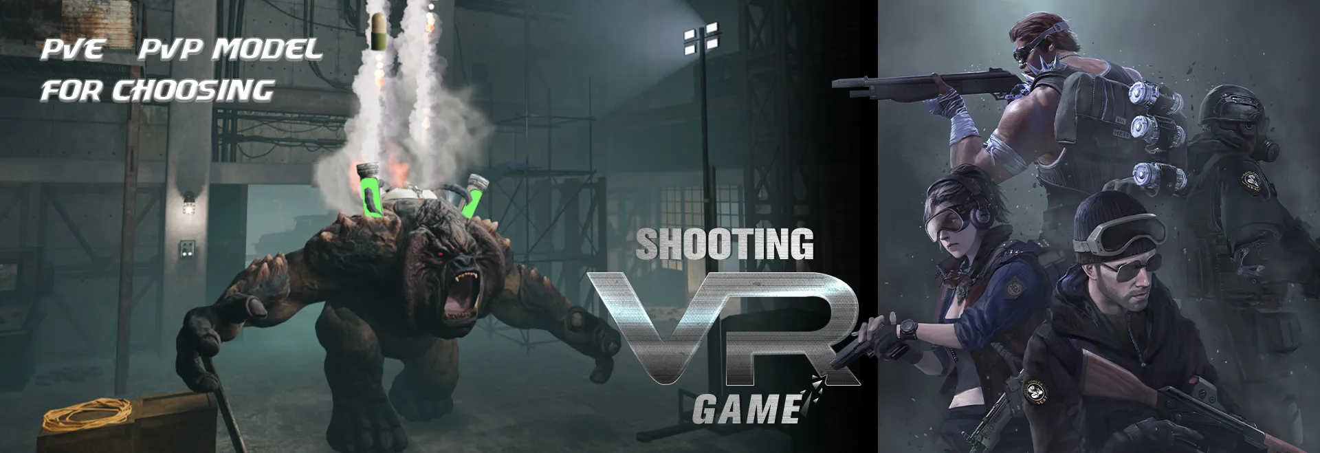 Juego de disparos de realidad virtual