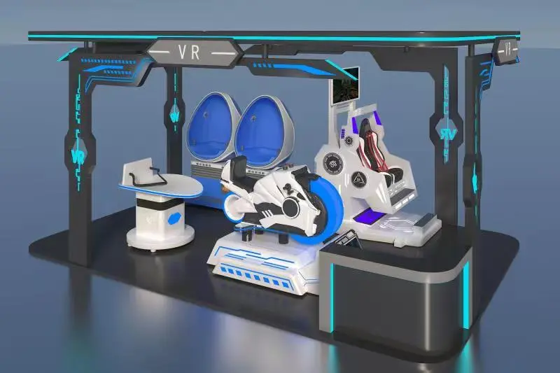 Amusement Theme Park Rides Double Seat 360 9D VR Egg Chair Roller Coaster Simulator Motion Platform