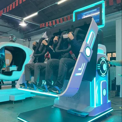 Simulador de montaña rusa VR 360 con asientos dobles