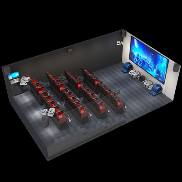 6DOF 2 Seats 5D Cinema Motion Platform