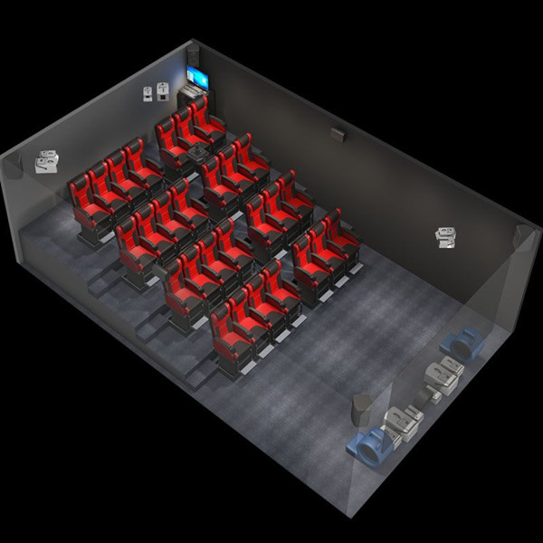 6DOF 2 Seats 5D Cinema Motion Platform