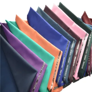 TR suiting fabric has 5 percent spandex fibres and its stretches both length and width ways. This fabric would be ideal for sewing into jackets, trousers, waistcoats, skirts, dresses and men's suits.