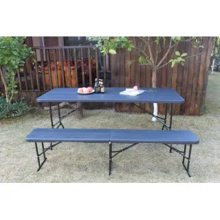 HDPE PLASTIC TABLE AND BENCH SET