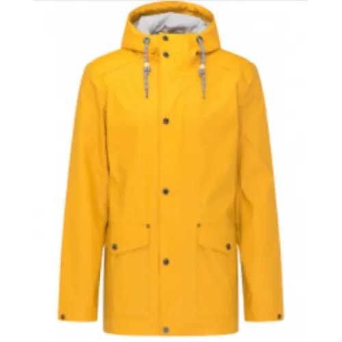 OEM/ODM women's yellow ​PU rain jacket