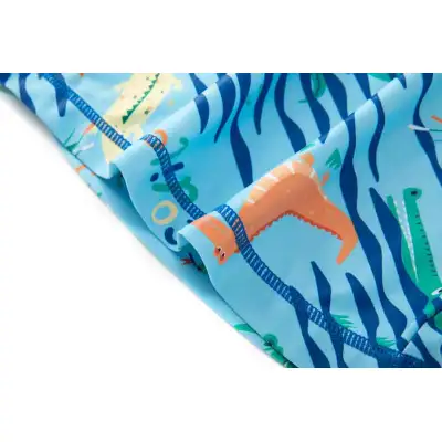 Miniatree benutzerdefinierte heiße zweiteilige Kinderbadebekleidung Designer-Badebekleidung Krokodil bedruckte Jungen-Strand-Badebekleidung