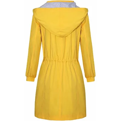 OEM/ODM/Custom/Wholesale jaune peut être Veste de pluie en PU pour hommes Vestes imperméables avec doublure