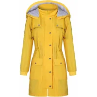 OEM/ODM/Custom/Wholesale желтый цвет может быть мужской полиуретановой непромокаемой курткой Водонепроницаемые куртки с подкладкой